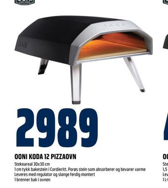 Obs Bygg Ooni koda 12 pizzaovn tilbud