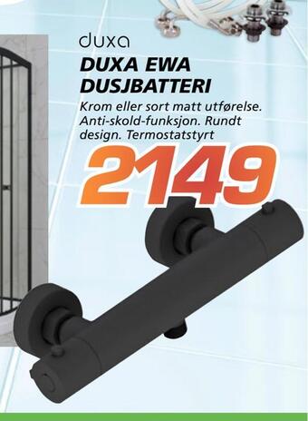 Coop Byggmix Duxa ewa dusjbatteri tilbud