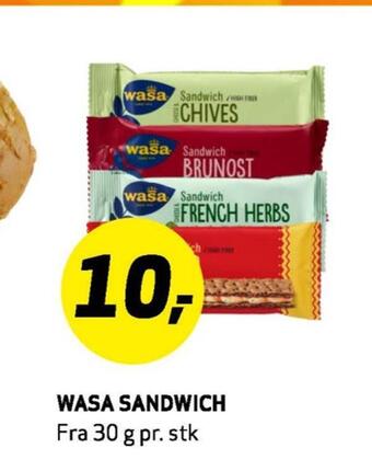 Bunnpris Wasa sandwich tilbud