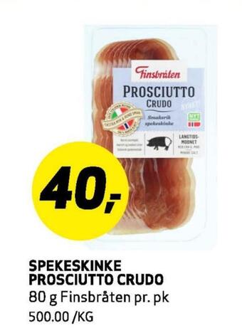 Bunnpris Spekeskinke prosciutto crudo tilbud