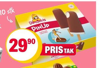 Coop Extra Diplom-is pin up/lollipop 10 pk tilbud