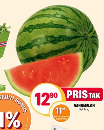 Coop Extra Vannmelon tilbud