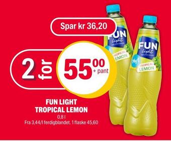 Coop Extra Fun light tropical lemon tilbud