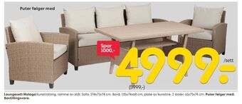 Rusta Ukjent loungesett tilbud