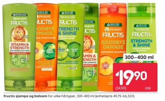 Rusta Fructis shampoo tilbud