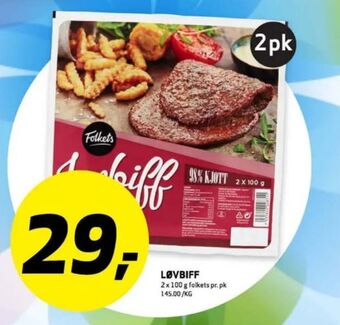 Bunnpris Folkets biff tilbud