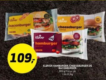 Bunnpris Kløverkjøtt hamburger tilbud