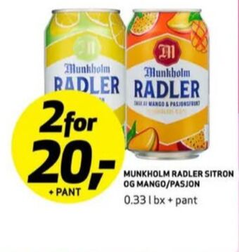 Bunnpris Radler øl tilbud