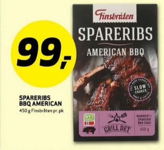 Bunnpris Finsbråten spareribs tilbud