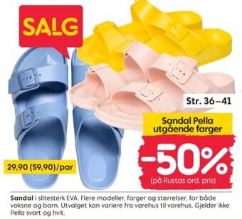 Rusta Ukjent sandaler tilbud
