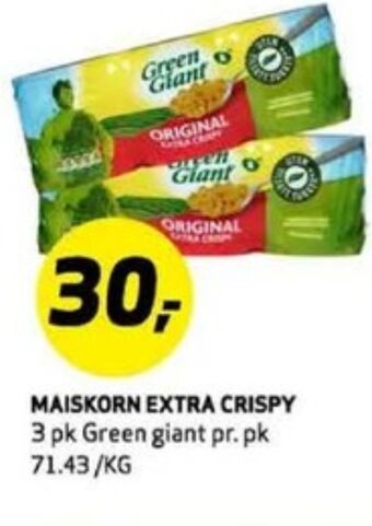 Bunnpris Green giant mais tilbud