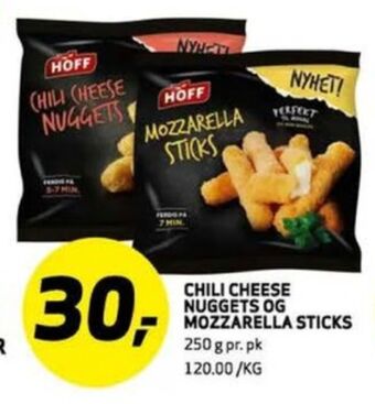 Bunnpris Hoff mozzerellasticks tilbud
