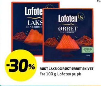 Bunnpris Lofoten ørret tilbud