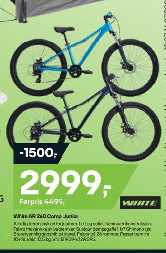 XXL Sport White ar 260 comp, junior tilbud