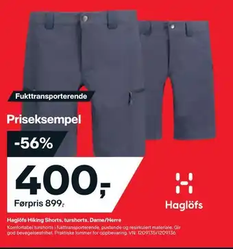 XXL Sport Haglöfs hiking shorts, turshorts, dame/herre tilbud