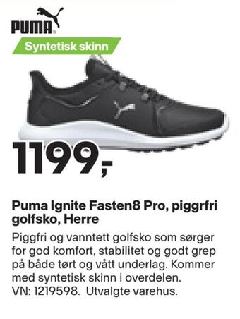 XXL Sport Puma ignite fasten8 pro, piggrfri golfsko, herre tilbud