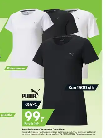 XXL Sport Puma performance tee, t-skjorte, dame/herre tilbud
