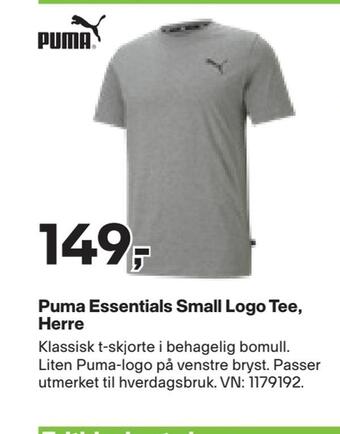 XXL Sport Puma essentials small logo tee, herre tilbud