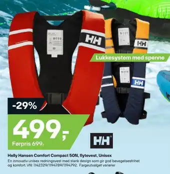 XXL Sport Helly hansen comfort compact 50n, flytevest, unisex tilbud