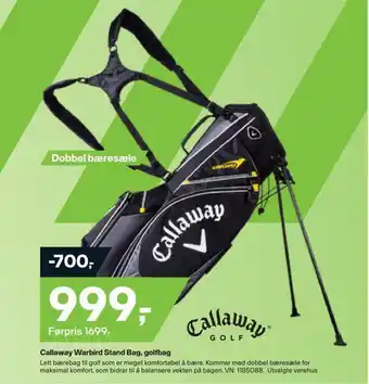 XXL Sport Callaway warbird stand bag, golfbag tilbud