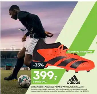 XXL Sport Adidas predator accuracy.3 fg/ag jr / q2 23, fotballsko, junior tilbud
