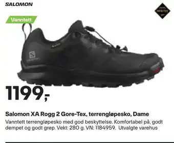 XXL Sport Salomon xa rogg 2 gore-tex, terrengløpesko, dame tilbud