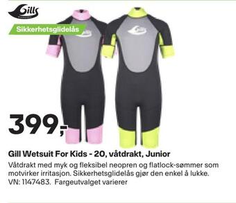XXL Sport Gill wetsuit for kids - 20, våtdrakt, junior tilbud
