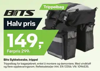 XXL Sport Bits sykkelveske, trippel tilbud