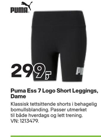 XXL Sport Puma ess 7 logo short leggings, dame tilbud