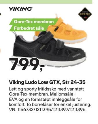 XXL Sport Viking ludo low gtx, str 24-35 tilbud