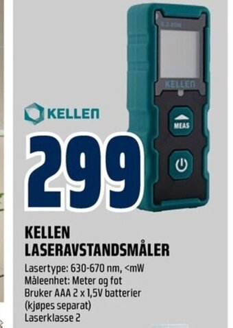 Coop Obs KELLEN LASERAVSTANDSMÅLER tilbud