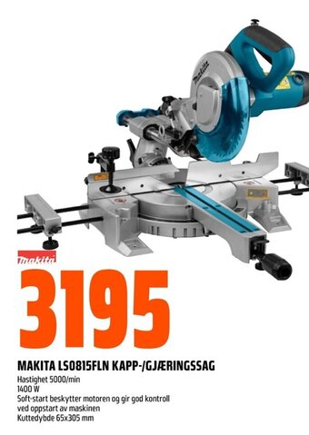 Coop Obs MAKITA LS0815FLN KAPP-/GJÆRINGSSAG tilbud