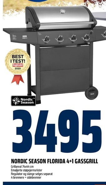 Coop Obs NORDIC SEASON FLORIDA 4+1 GASSGRILL tilbud