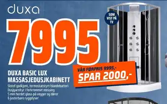 Coop Obs DUXA BASIC LUX MASSASJEDUSJKABINETT tilbud