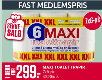 Europris MAXI TOALETTPAPIR tilbud