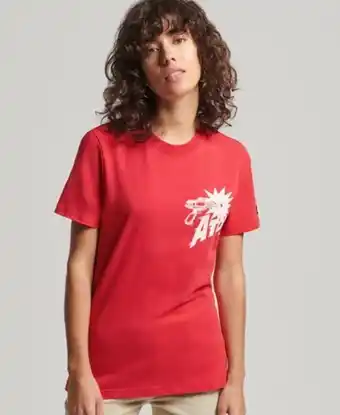 Superdry Vintage crossing lines t-skjorte tilbud