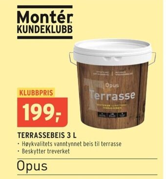 Montér TERRASSEBEIS 3 L tilbud