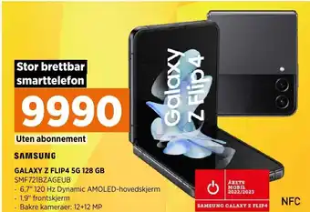 POWER SAMSUNG GALAXY Z FLIP4 5G 128 GB SMF721BZAGEUB tilbud