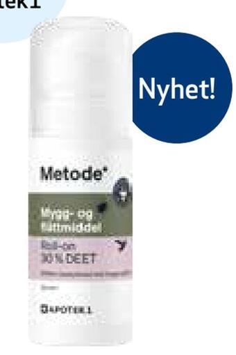 Apotek 1 Metode mygg roll-on 30% deet tilbud