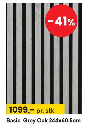 Right Price Tiles Basic grey oak 244x60,5cm tilbud