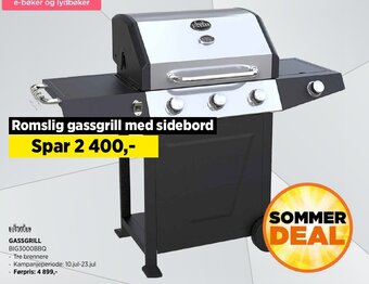 POWER GASSGRILL BIG3000BBQ tilbud