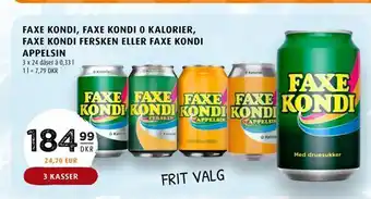 Scandinavian Park Faxe kondi, faxe kondi 0 kalorier, faxe kondi fersken eller faxe kondi appelsin tilbud