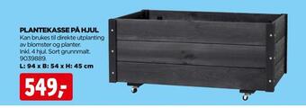 jem & fix Plantekasse på hjul tilbud