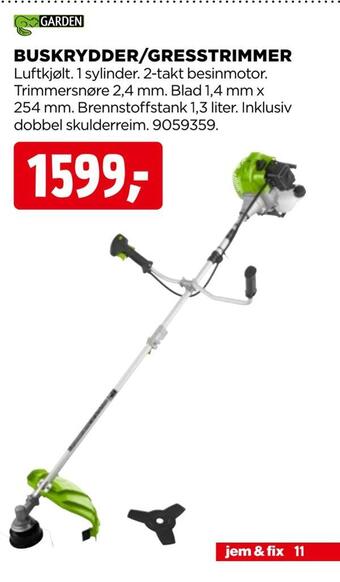 jem & fix Buskrydder/ gresstrimmer tilbud