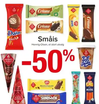 Spar Småis Hennig-Olsen, et stort utvalg tilbud