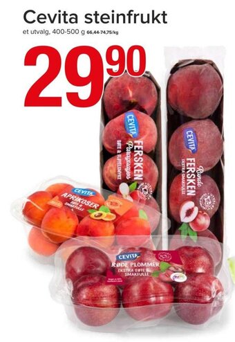 Spar Cevita steinfrukt tilbud