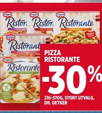 Meny PIZZA RISTORANTE tilbud