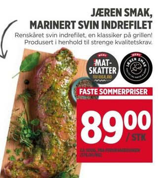 Meny JÆREN SMAK, MARINERT SVIN INDREFILET tilbud