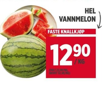 Meny HEL VANNMELON tilbud