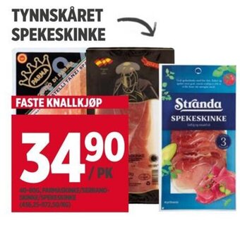 Meny TYNNSKÅRET SPEKESKINKE tilbud